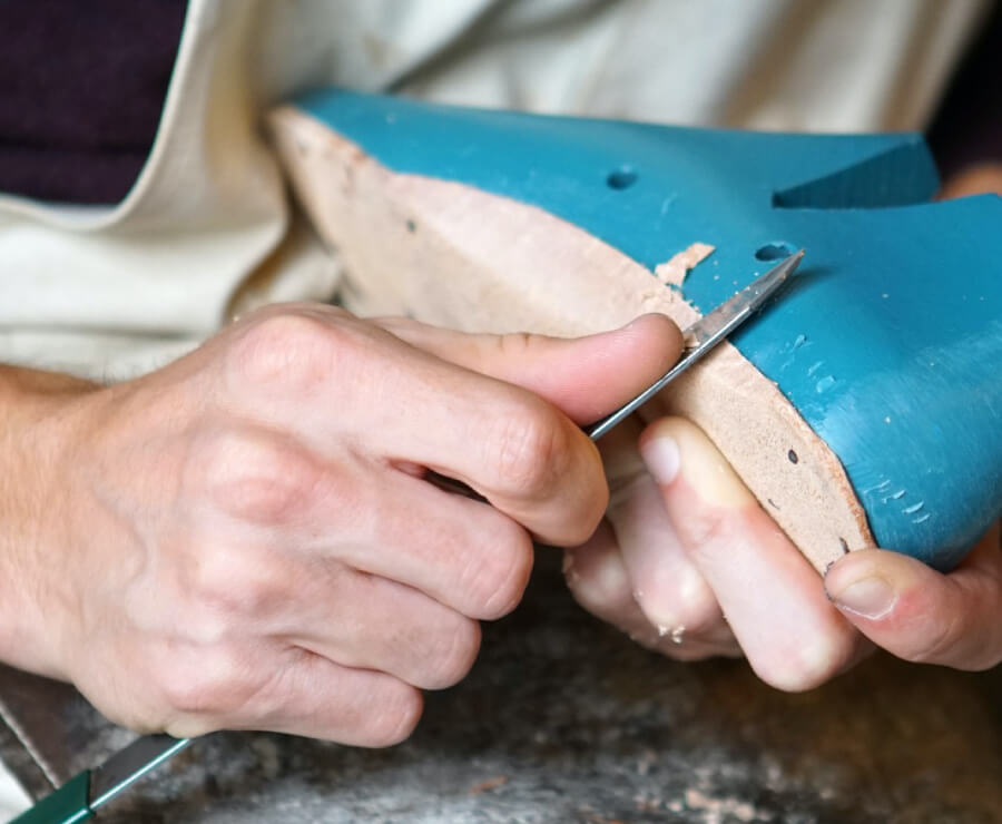 Handmade shoemaking process